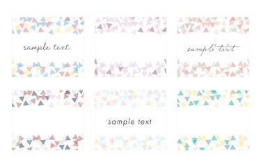 背景のセット／バナー／素材／フレーム