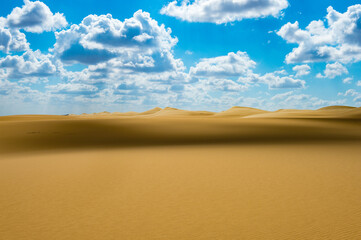 It's Dunes in the Sahara desert in Egypt