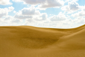 It's Dunes in the Sahara desert in Egypt