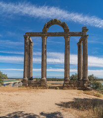 Fototapeta premium Roman ruins of Augustobriga, in Bohonal de Ibor in the province of Caceres
