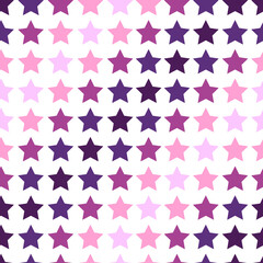 Abstract pattern with stars on white background Seamless vector pattern. Christmas star