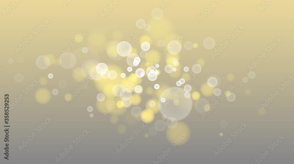 Poster bright blurred lights vector transparent effect illustration, abstract bokeh background with depth o