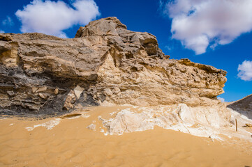 It's Crystal Mountain between the Bahariya and Farafra Oasis in Egypt