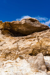 Fototapeta premium It's Crystal Mountain between the Bahariya and Farafra Oasis in Egypt