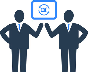 Business Communication Idea Vector Icon 