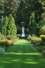  Green  road to the charming fountain