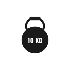 Kettlebells vector design template illustration