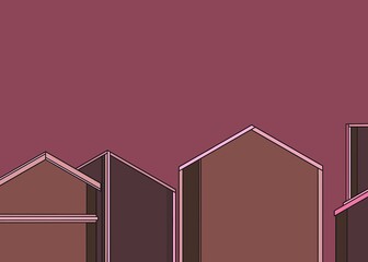 illustration of an abstract background house home  silhouette 