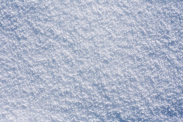 Obraz premium Natural White Snowy Background. Snow Surface. Winter Abstract Background. Top View.