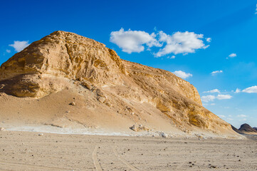 It's Beautiful landscape of the Western White Desert, main geographic attraction of Farafra.