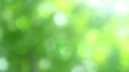 Fototapeta premium Green bokeh abstract background blur