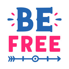 Retro colorful lettering.