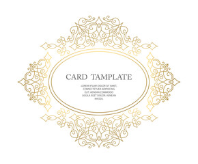 Vector decorative frame. Elegant element for design template, place for text. Floral border. Lace decor for birthday and greeting card, wedding invitation.