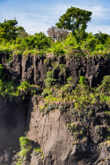 It's Spectacular view of Victoria Falls, Zambezi River, Zimbabwe and Zambia