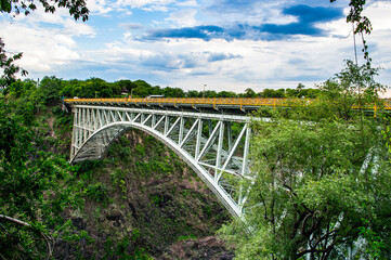 It's Bridge at the Victoria Falls, Zambezi River, Zimbabwe and Zambia