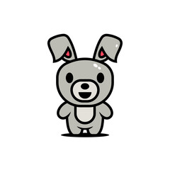 Fototapeta na wymiar cute rabbit character vector