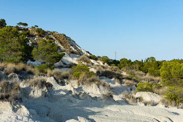 mountain landscape with blue sky