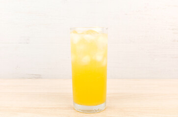 Fizzy drink on white background