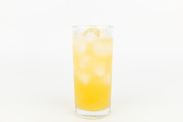 Fizzy drink on white background