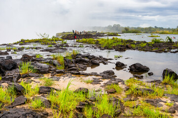 It's Nature of the Zambezi river and Livingstone Island, named after the Scottish explorer David...