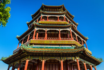Fototapeta premium Tower of Buddhist Incense in the Summer Palace - Beijing