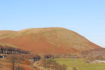 Naklejka premium mountain landscape in winter