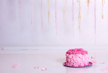 pink cake baby girl 