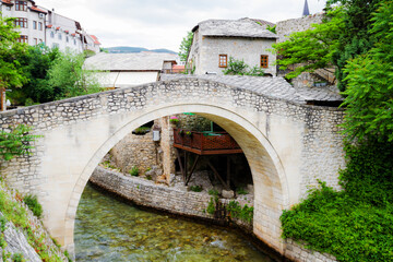 A smaller bridge in Mostar's old town