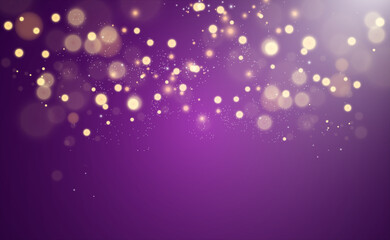 Brilliant gold dust vector shine. Glittering shiny ornaments for background. Vector illustration.