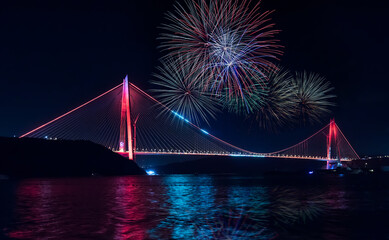 Yavuz Sultan Selim Bridge in Istanbul, Turkey.