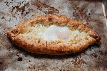 cheese khachapuri on the table