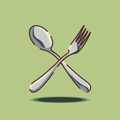 Kitchen equipment vector illustration
