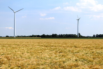 wind, energie, kraft, turbine, windmühle, elektrizität, umwelt, generator, feld, alternative, himmel, ecology, bauernhof, erneuerbar, windkraftanlage, landschaft, green, natur, windpark, blau, fräsen,