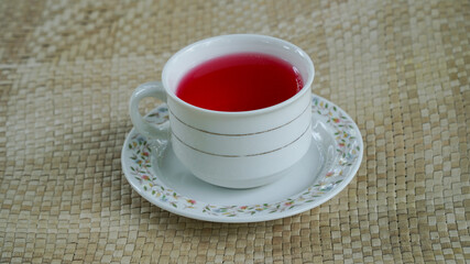 cup of tea on the table