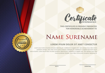 certificate template with luxury pattern,diploma,Vector illustration