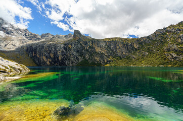 Laguna Churup in Cordillera Blanca, Peru