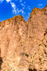 It's Todgha Gorge, a canyon in the High Atlas Mountains in Morocco, near the town of Tinerhir.