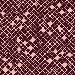 Checkered  seamless pattern. Geometric diagonal background