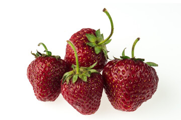 Strawberries on a white background in isolation