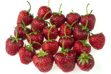 Strawberries on a white background in isolation