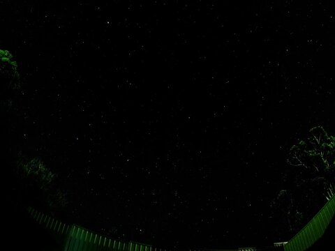 Time-lapse of stars at night