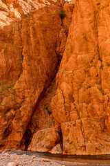It's Todgha Gorge, a canyon in the High Atlas Mountains in Morocco, near the town of Tinerhir.