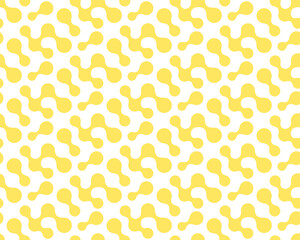 Seamless Minimal Vector Biological Swatch Pattern. Repeat Fabric Graphic Circle Plexus Texture. Repetitive Ornate Smooth Lattice 