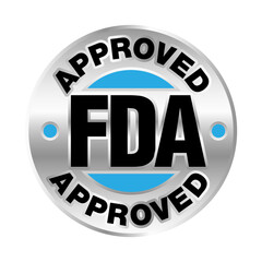 U.S. Food and Drug Administration FDA approved vector stamp