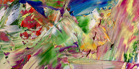 Colorful abstract background wallpaper. Modern motif visual art.  Mixtures of oil paint. Trendy...