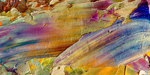 Colorful abstract background wallpaper. Modern motif visual art.  Mixtures of oil paint. Trendy...