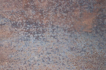 old spotted rusty metal sheet, background, texture