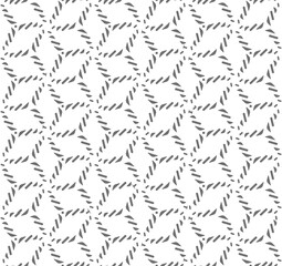 Continuous Creative Vector Dark Lattice Texture. Repetitive Tileable Graphic Continuous Shapes Pattern. Repeat Ornate Twenties 