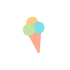 ice cream cone icon design clipart illustration