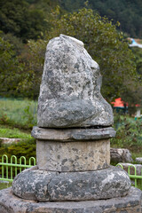 Statue of the Buddha. Seorimsa Temple site in Yangyang-gun, South Korea.
